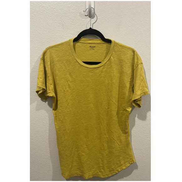 MADEWELL Mustard Short Sleeve Top - Picture 1 of 3